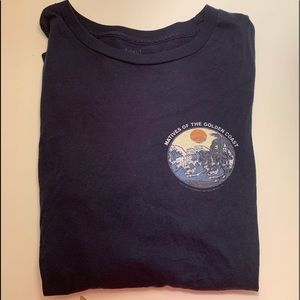 Brandy Melville Cropped Graphic Long Sleeve